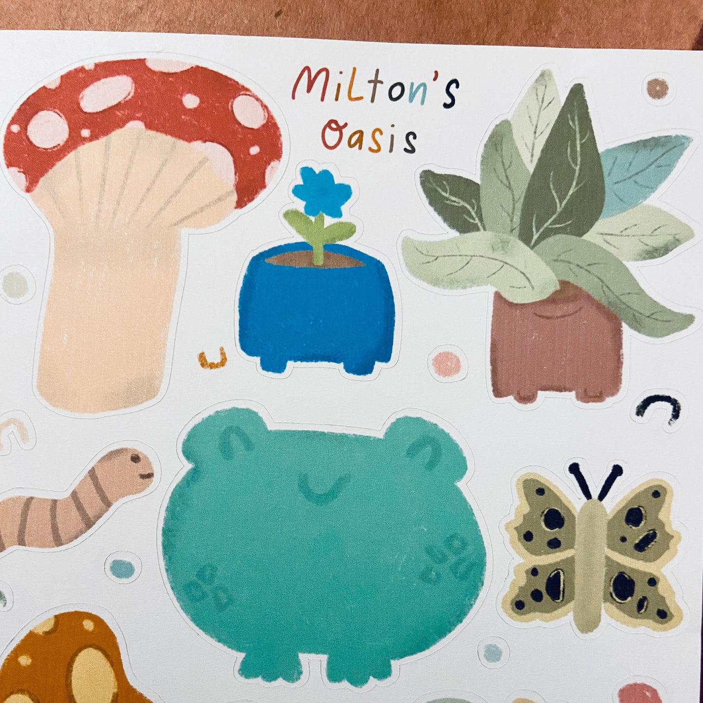 Milton's Oasis Sticker Sheet