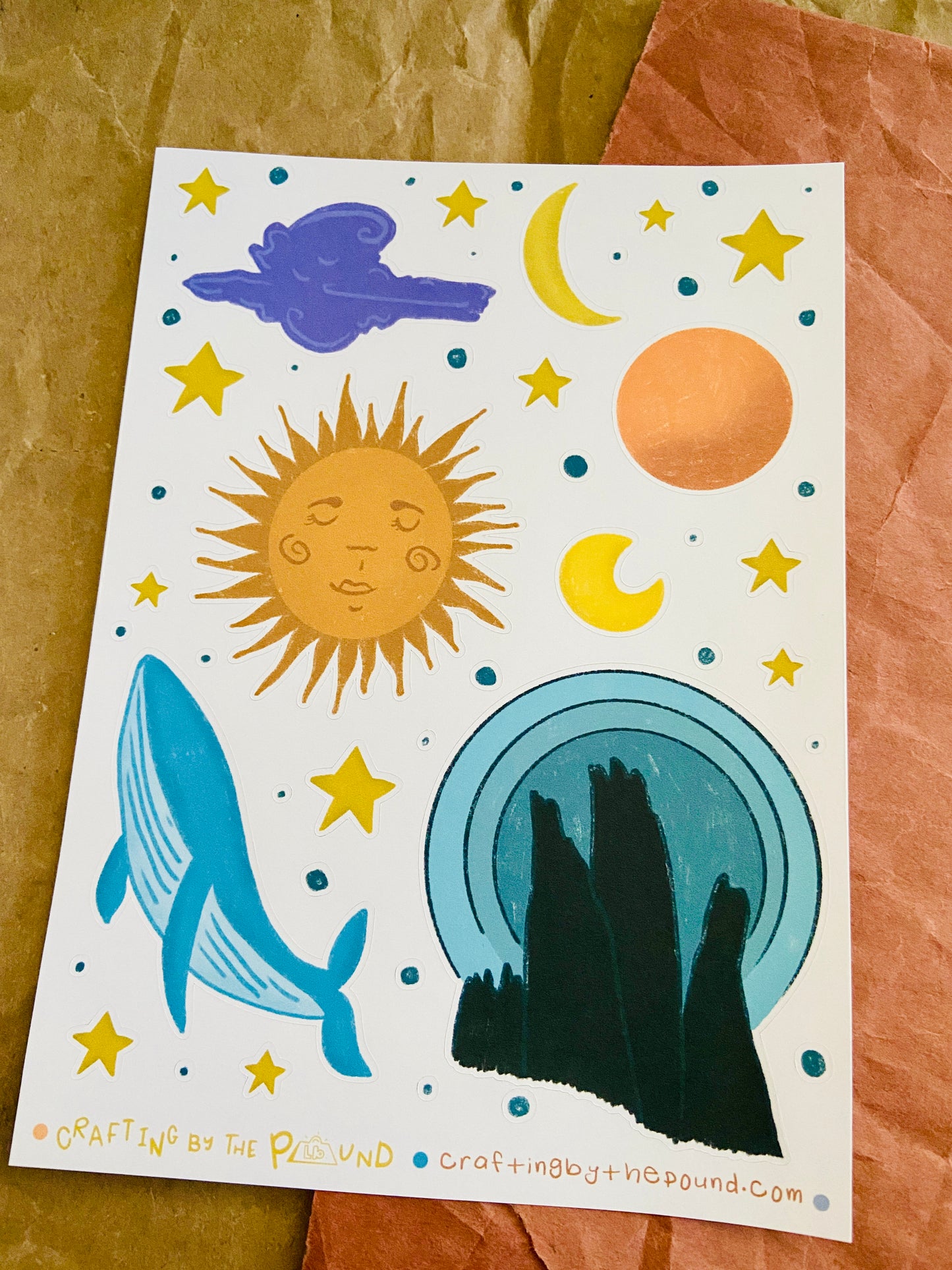 Starry Night Sticker Sheet