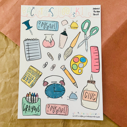 Back To School Sticker Sheet