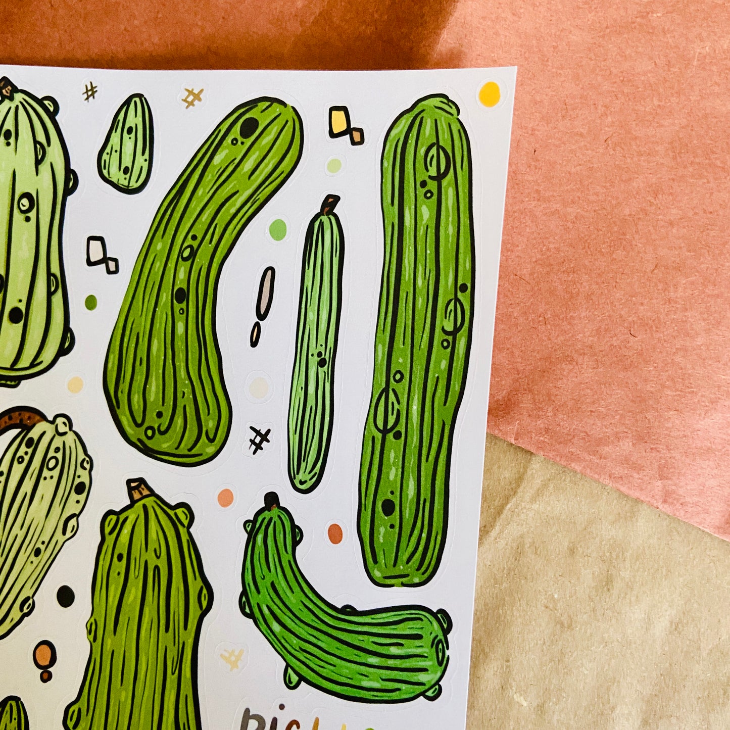 Pickle Doodles Printable Sticker Sheet